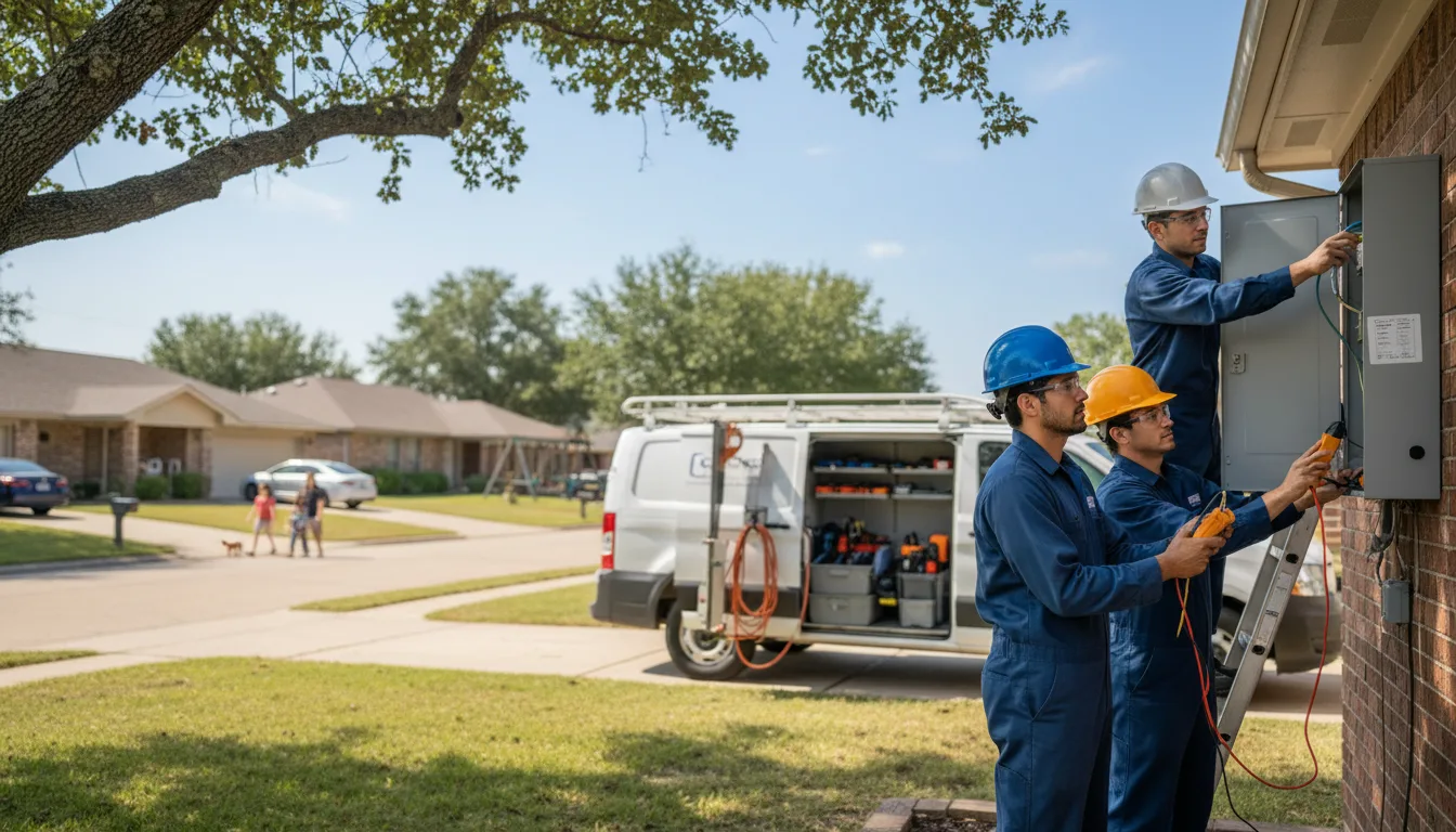 Certified electrician providing emergency electrical services in Stroh, IN
